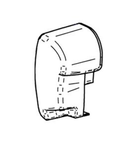 THULE Koncový uzávěr levý TO 8000, antracitový