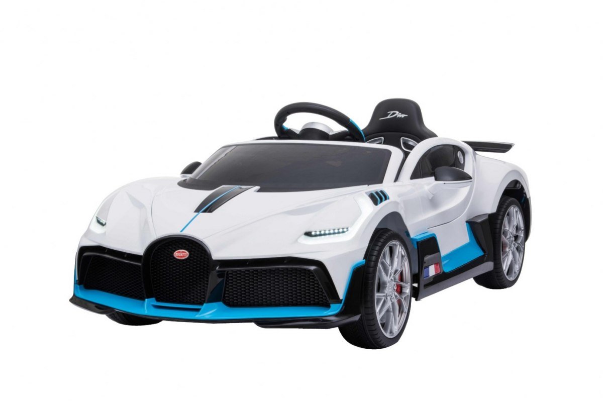 HračkyZaDobréKačky Elektrické auto Bugatti Divo bílé