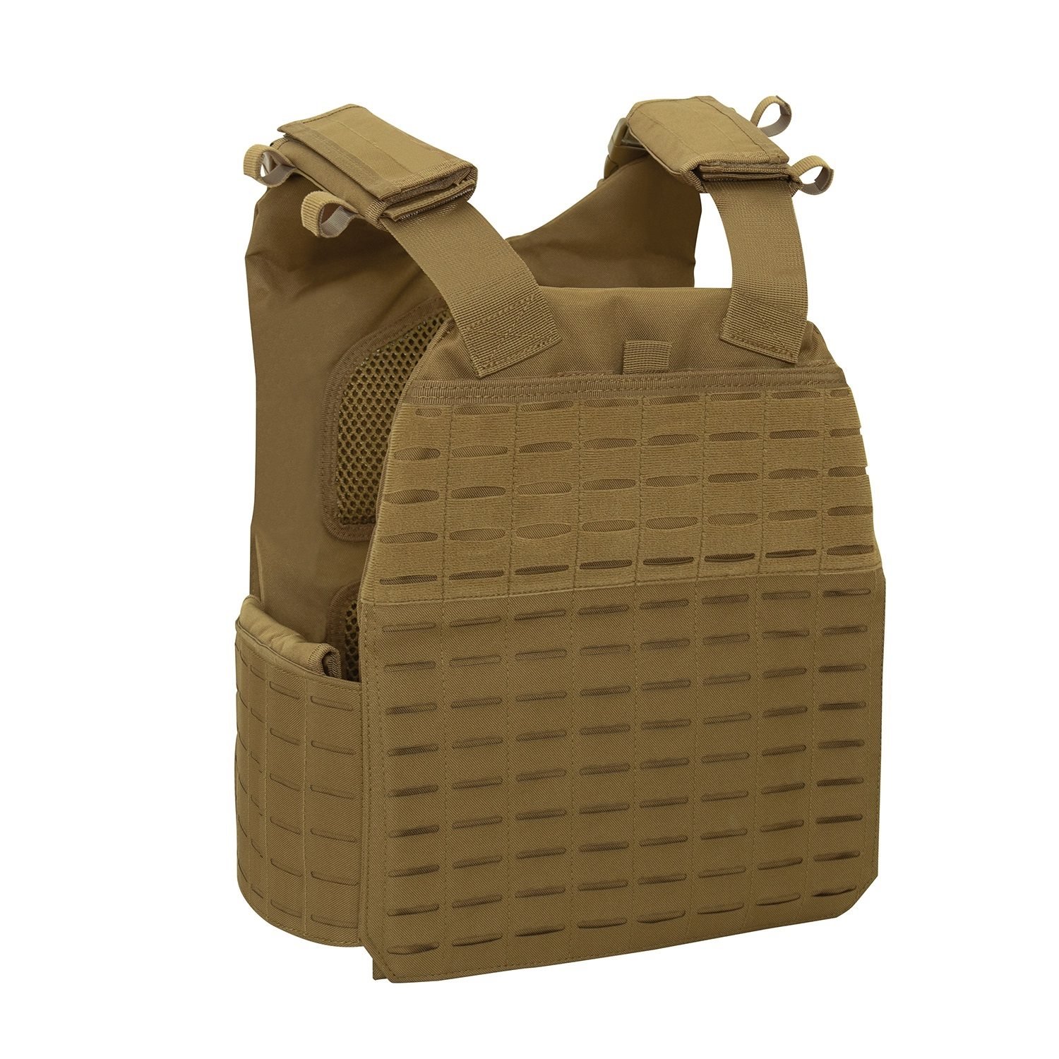 ROTHCO vesta LASER CUT MOLLE nosič plátů COYOTE BROWN nadměrná velikost