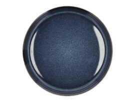 Bitz Kameninový mělký talíř 27 cm White/Dark Blue