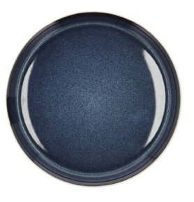 Bitz Kameninový mělký talíř 27 cm White/Dark Blue