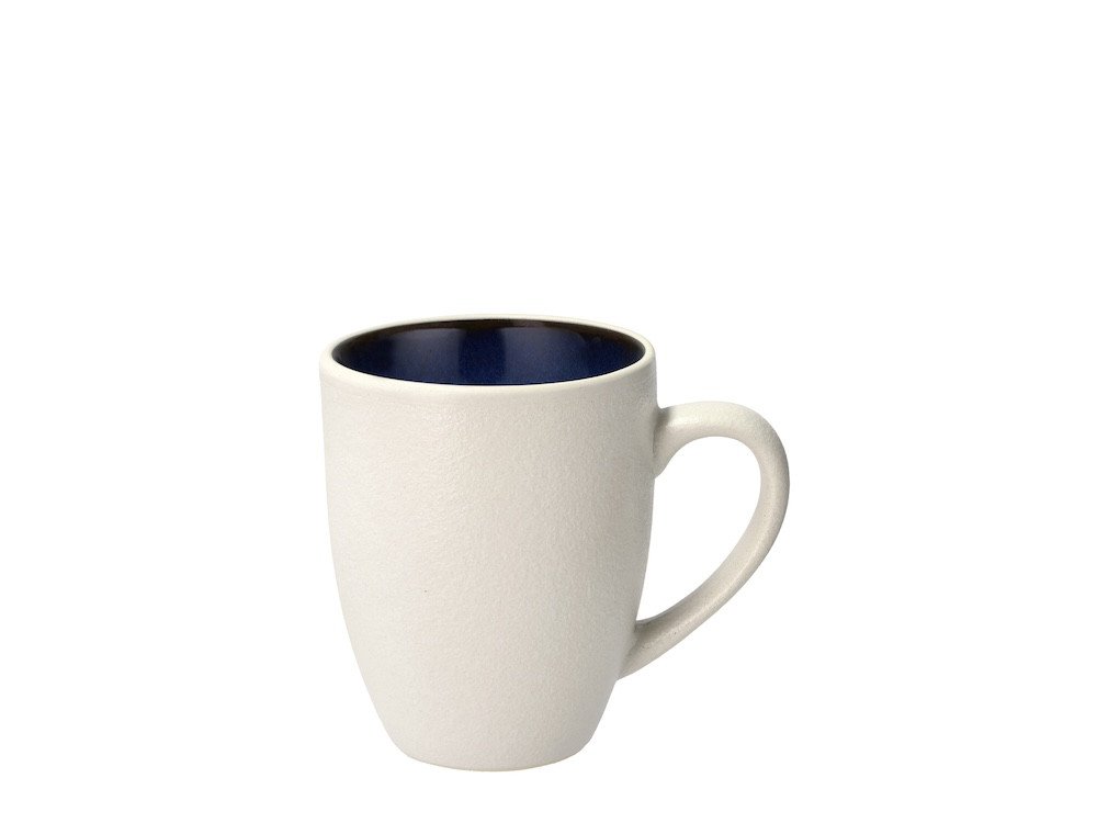 Bitz Kameninový hrnek s ouškem 30 cl White/Dark Blue