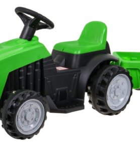 HračkyZaDobréKačky Elektrický traktor s přívěsem TR1908 zelený
