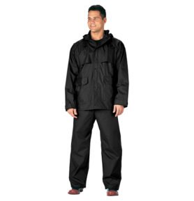 Komplet nepromokavý ROTHCO PVC ČERNÝ vel. XL