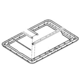 Vnitřní rám DOMETIC Heki 1 (bez příslušenství) Barva: krémově bílé