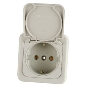 Inprojal Schuko s krytem Barva: Světle šedá, Balení: s obalem