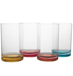 Sklenice na vodu Gimex - sada 4ks Barva: Barevná, Typ nádobí: Sklenice na pití - 4 ks, 320 ml
