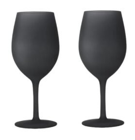 Sada sklenic Brunner SATIN - různé druhy Barva: Černá, Typ nádobí: Sklenice na víno