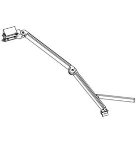 Kloubové rameno pro THULE OMNISTOR 8000 Vyrovnání: vlevo, Rozšiřitelný na: 2,75 m