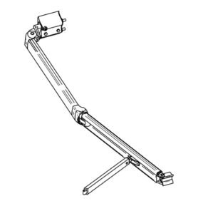 Kloubové rameno pro THULE OMNISTOR 8000 Vyrovnání: vpravo, Rozšiřitelný na: 2,5 m