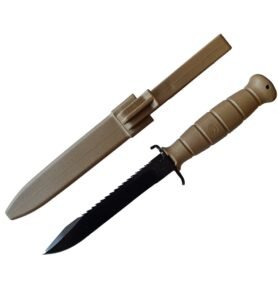 Nůž RAKOUSKÝ GLOCK SURVIVAL FM81 s pilkou Dark Earth