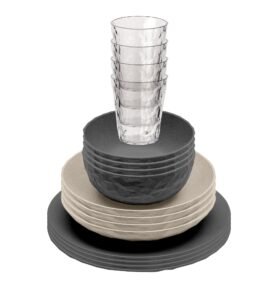 Sada nádobí Koziol CLUB GÖTEBORG - 16 kusů Barva: Šedá