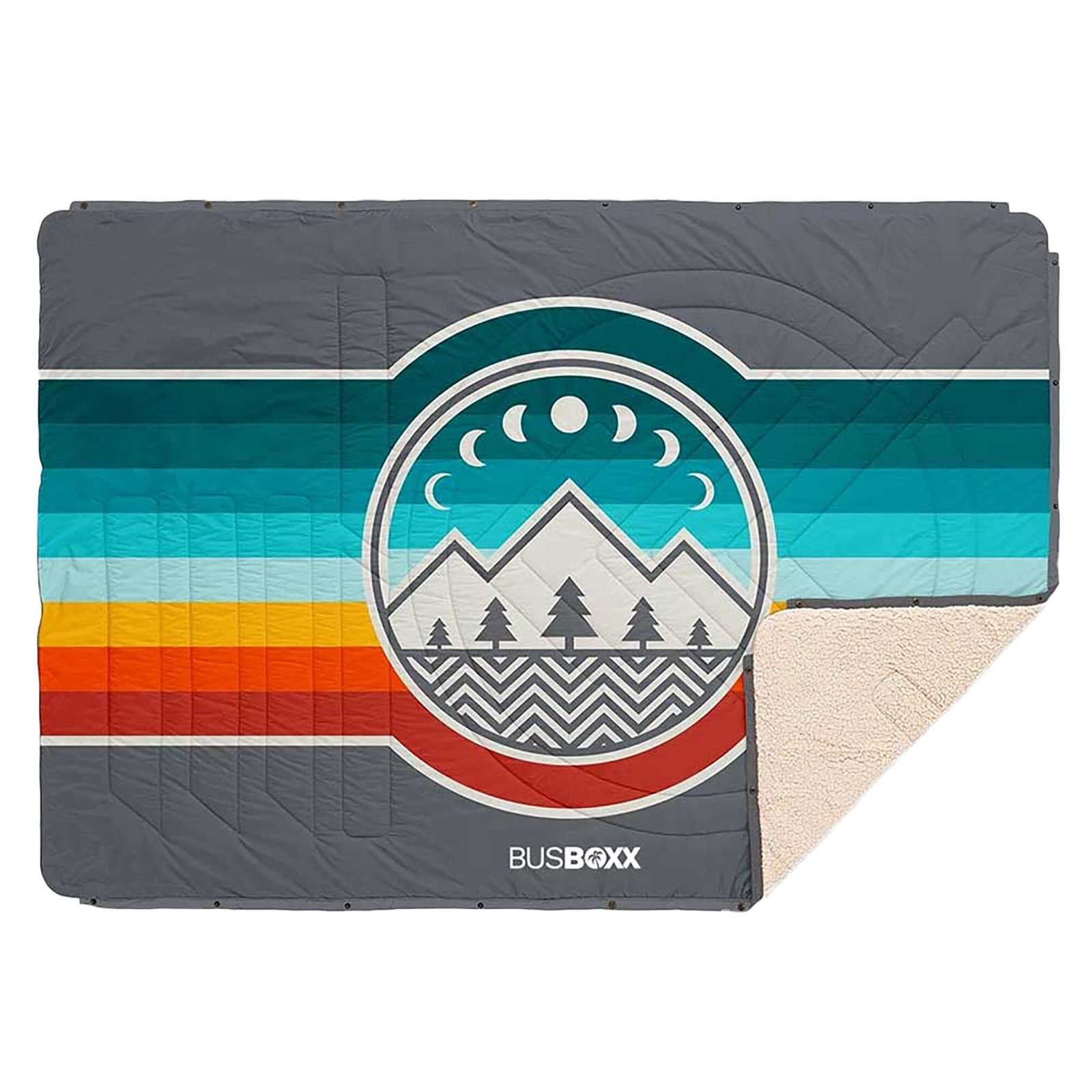 BUSBOXX Spací deka PILLOWBLANKET Design: Camp Vibes