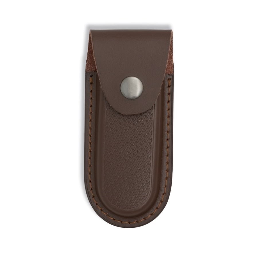 Albainox pouzdro BARBARIC kožené na zavírací nůž s drukem