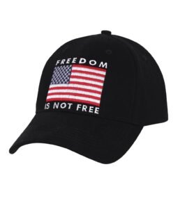 ROTHCO čepice baseball FREEDOM IS NOT FREE ČERNÁ