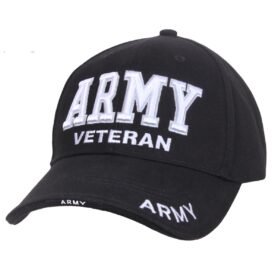 ROTHCO čepice DELUXE ARMY VETERAN baseball ČERNÁ