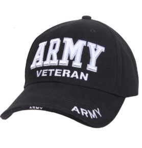 ROTHCO čepice DELUXE ARMY VETERAN baseball ČERNÁ