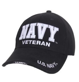 ROTHCO čepice baseball NAVY VETERAN ČERNÁ