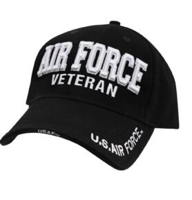 ROTHCO čepice DELUXE AIR FORCE VETERAN baseball ČERNÁ