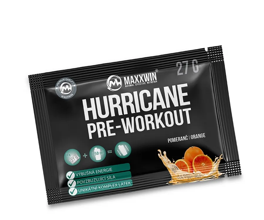 MAXXWIN HURRICANE PRE-WORKOUT pomeranč 27 g