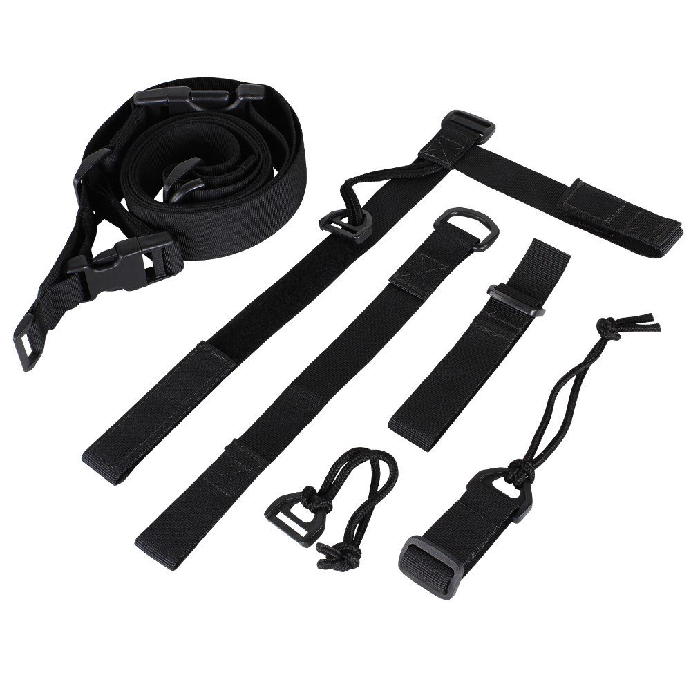 CONDOR OUTDOOR popruh zbraňový 3PS tříbodový ČERNÝ