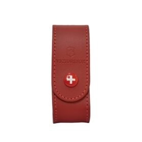 VICTORINOX pouzdro kožené na nůž 91mm 2-4 ČERVENÉ