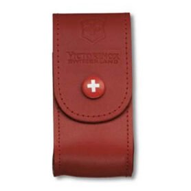 VICTORINOX pouzdro kožené na nůž 91mm 5-8 ČERVENÉ