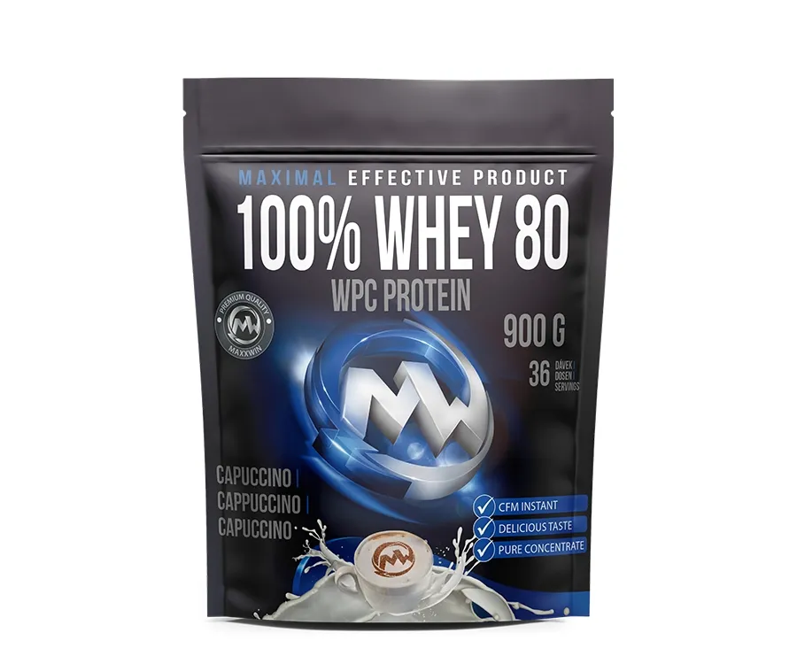 MAXXWIN PROTEIN 100% WHEY 80 cappuccino 900 g