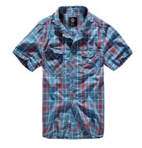 Košile ROADSTAR krátký rukáv ČERVENO/MODRÁ vel. 4XL