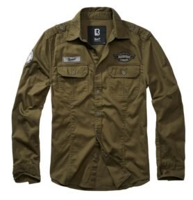 Košile LUIS VINTAGE dlouhý rukáv ZELENÁ vel. 6XL