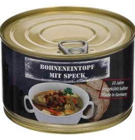 Dušené fazolky se slaninou a zeleninou v plechovce 400 g