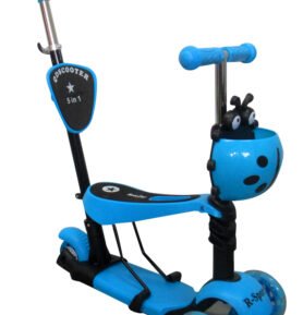 Dětská tříkolová koloběžka R-Sport 5v1 modrá