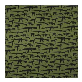 ROTHCO šátek 55 x 55 cm BANDANA GUN PATTERN OLIV