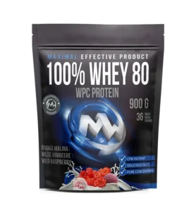 MAXXWIN PROTEIN 100% WHEY 80 divoká malina 900 g