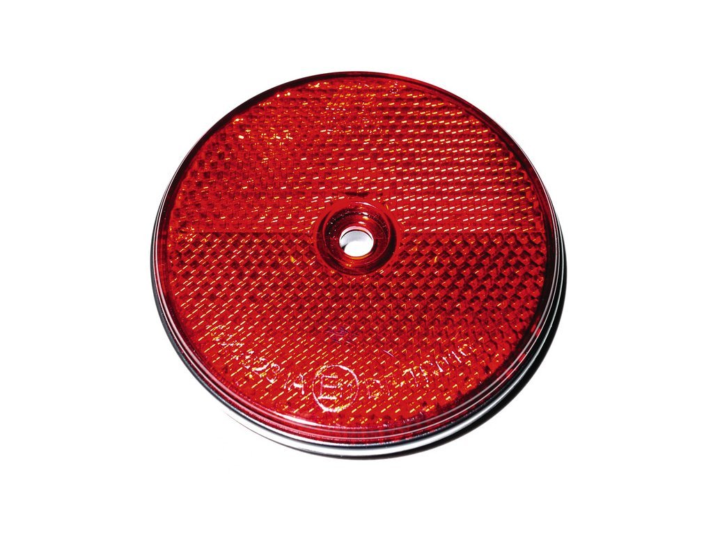 CARBEST Odrazky kulaté červené 2 ks