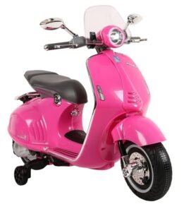Tomido Dětská elektrická motorka Vespa GTS 300 růžová