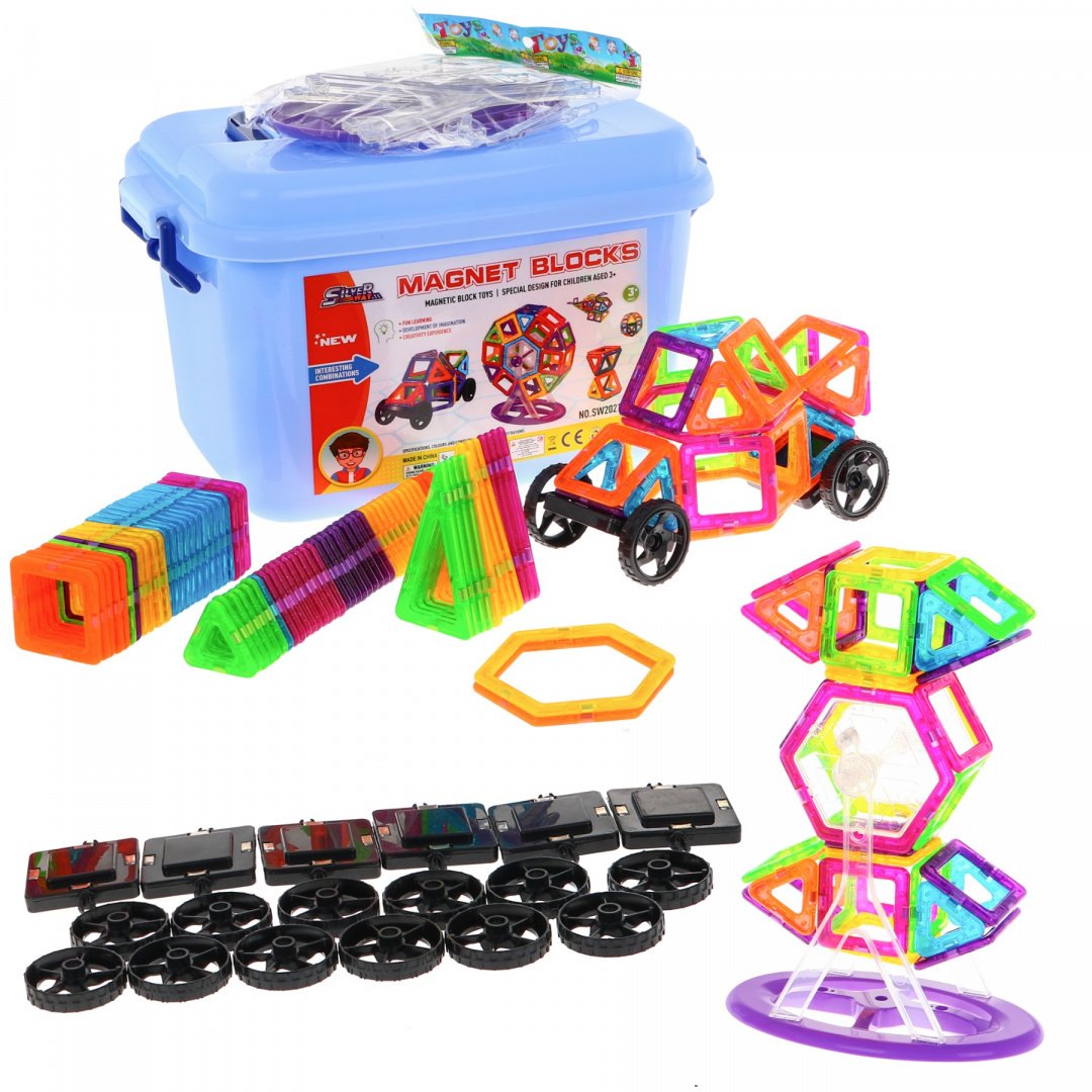 HračkyZaDobréKačky Doris interaktivní magnetická stavebnice 248ks