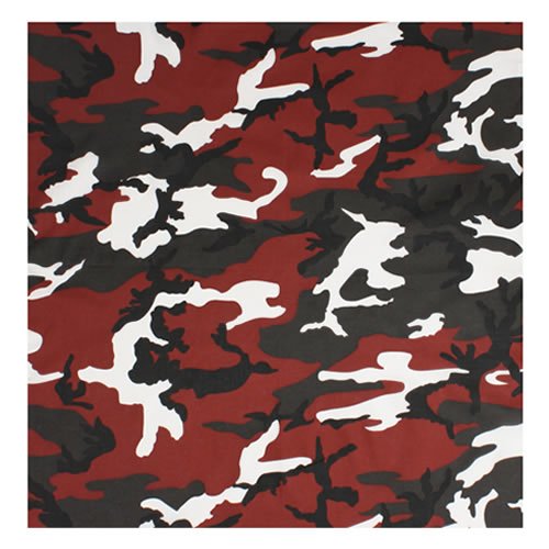 ROTHCO šátek 55 x 55 cm ČERVENÁ RED CAMO