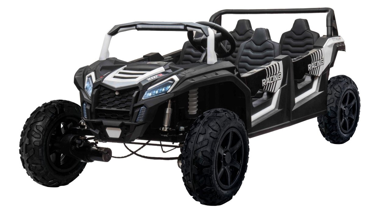 HračkyZaDobréKačky Elektrická bugina ATV RACING UTV2000, 4x150W bílá