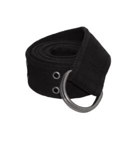 Opasek dámský VINTAGE D-RING ČERNÝ vel. 110