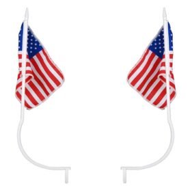 FOSCO vlajka USA s úchyty na SPZ pár