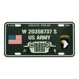 Cedule plechová D-DAY WILLYS na auto
