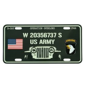 Cedule plechová D-DAY WILLYS na auto