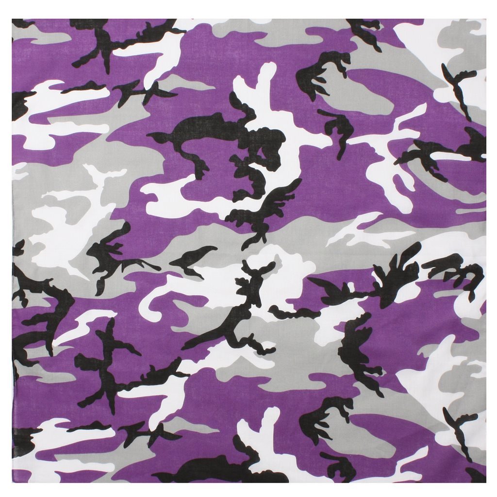 ROTHCO šátek 55 x 55 cm fialové maskování ULTRA VIOLET CAMO