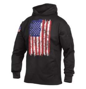 Mikina CONCEALED CARRY s kapucí US vlajka BAREVNÁ vel. XL