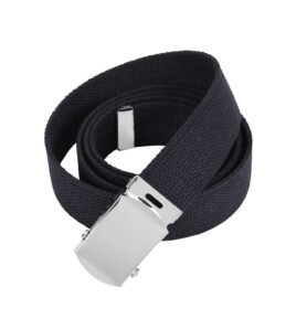 ROTHCO opasek s chromovou sponou 135 cm ČERNÝ