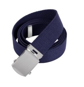 ROTHCO opasek s chromovou sponou 135 cm MODRÝ