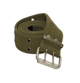 Opasek dvojitá přezka VINTAGE ZELENÝ vel. M