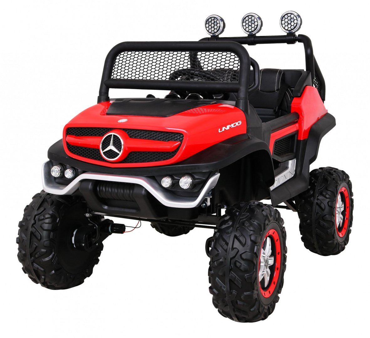 Tomido Elektrické autíčko Mercedes Unimog S, 4x4, 12V Červené