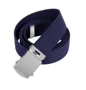 ROTHCO opasek s chromovou sponou 110 cm MODRÝ